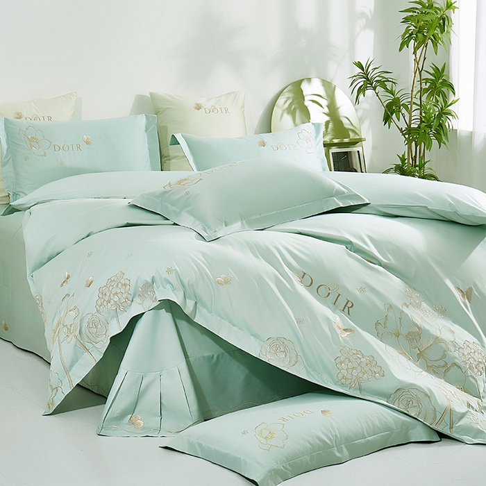 91家纺网 家纺一手货源 找家纺 （总）浩情国际婚庆供货中心 2026新款180支长绒棉重工刺绣四件套