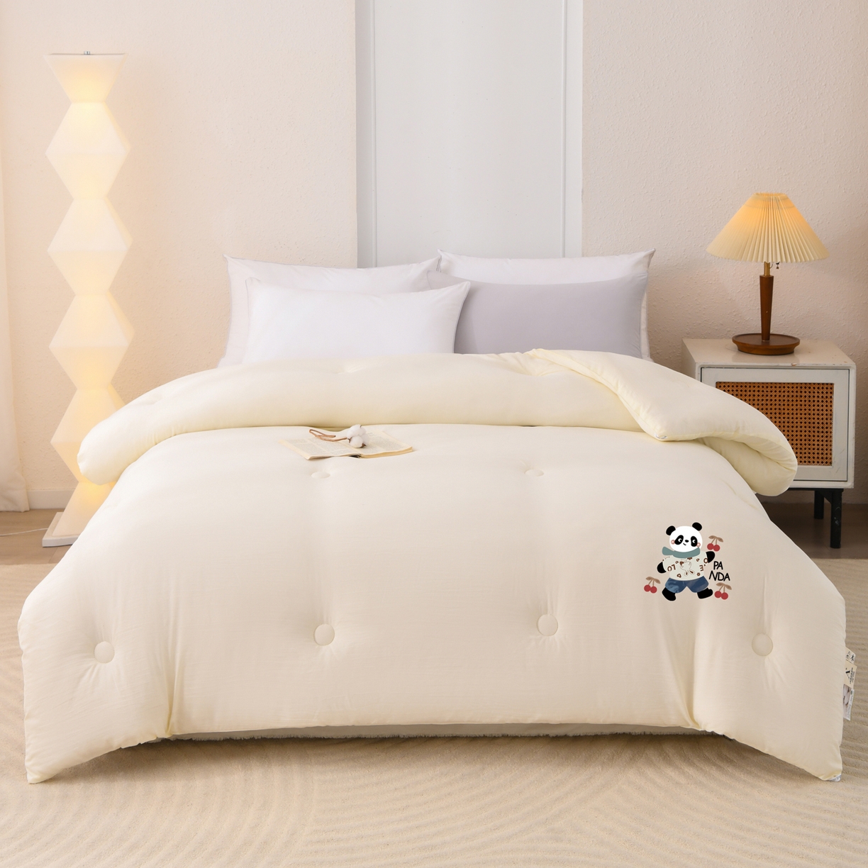 91家纺网 家纺一手货源 找家纺 （总）瑶瑶家居 2025新款熊猫棉花被被子被芯