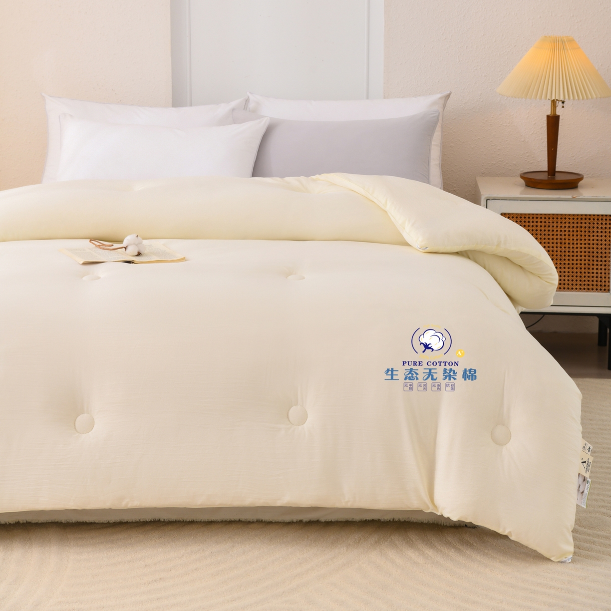 91家纺网 家纺一手货源 找家纺 （总）寝美资家居 2025新款生态无染棉花被被子被芯