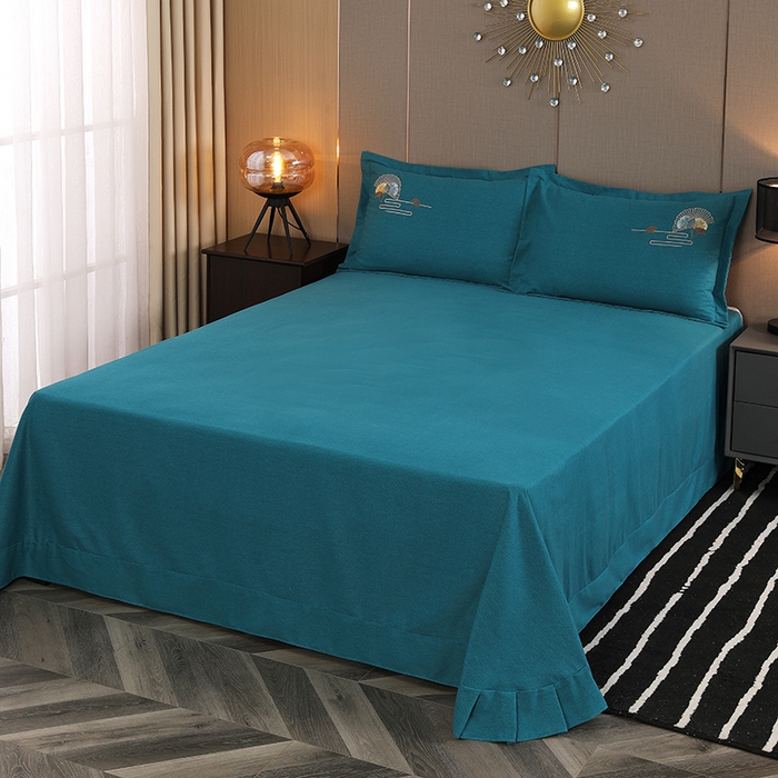 91家纺网 家纺一手货源 找家纺 （总）浩情国际婚庆供货中心 2026四季新品120S全棉斜纹加厚磨毛高端刺绣四件套