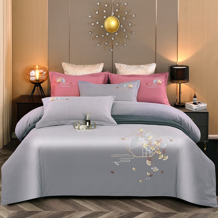 91家纺网 家纺一手货源 找家纺 （总）浩情国际婚庆供货中心 2026四季新品120S全棉斜纹加厚磨毛高端刺绣四件套