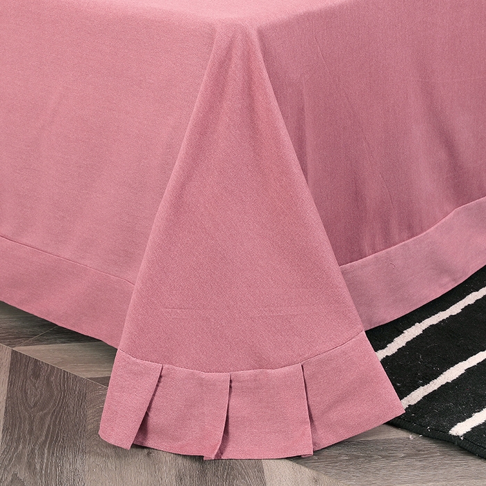 91家纺网 家纺一手货源 找家纺 浩情国际婚庆供货中心 2026四季新品120S全棉斜纹加厚磨毛高端刺绣四件套 维也纳-豆沙