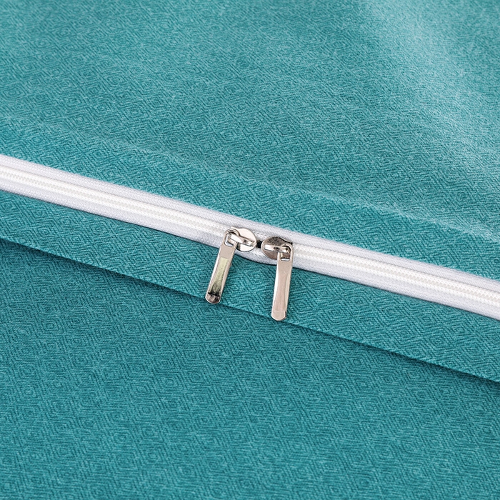 91家纺网 家纺一手货源 找家纺 浩情国际婚庆供货中心 2026四季新品120S全棉斜纹加厚磨毛高端刺绣四件套 浪漫樱花-淡雅绿