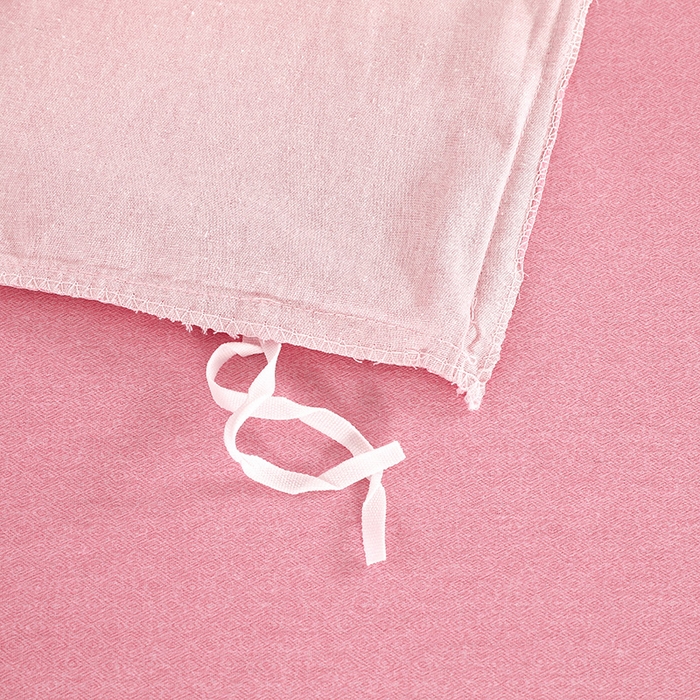 91家纺网 家纺一手货源 找家纺 浩情国际婚庆供货中心 2026四季新品120S全棉斜纹加厚磨毛高端刺绣四件套 维也纳-公主粉