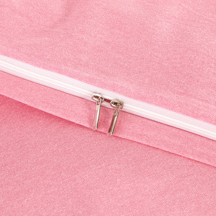 91家纺网 家纺一手货源 找家纺 浩情国际婚庆供货中心 2026四季新品120S全棉斜纹加厚磨毛高端刺绣四件套 浪漫樱花-公主粉