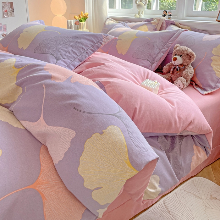 91家纺网 家纺一手货源 找家纺 （总）曲之慕 2026新款全棉纯棉加厚喷气磨毛印花四件套