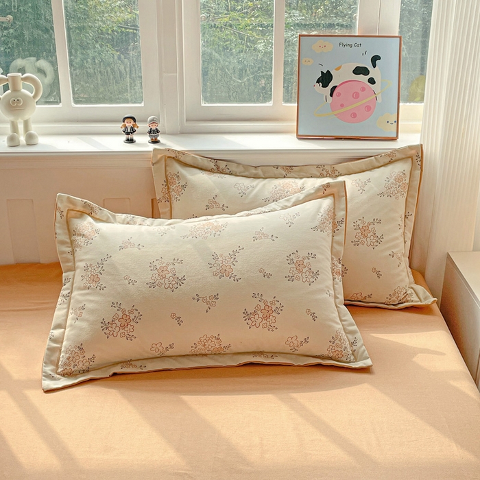 91家纺网 家纺一手货源 找家纺 曲之慕 2026新款全棉纯棉加厚喷气磨毛印花四件套 云梦泽