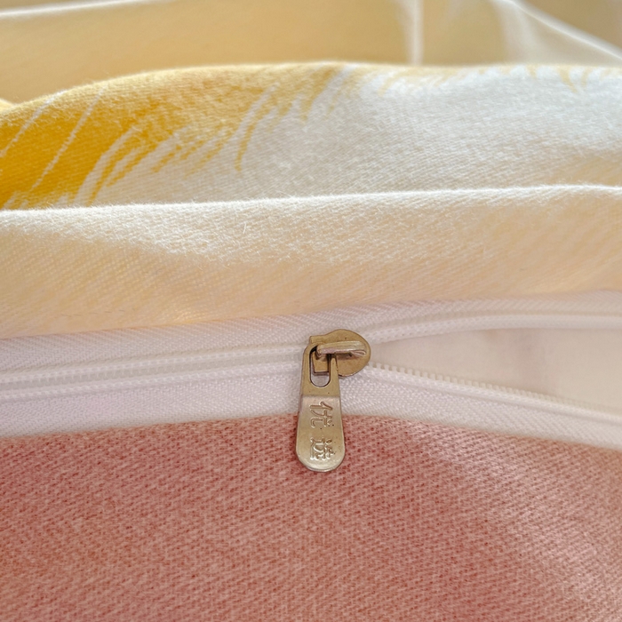 91家纺网 家纺一手货源 找家纺 曲之慕 2026新款全棉纯棉加厚喷气磨毛印花四件套 晚秋