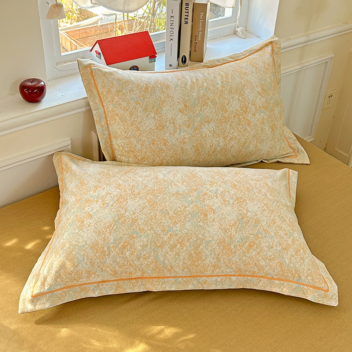 91家纺网 家纺一手货源 找家纺 曲之慕 2026新款全棉纯棉加厚喷气磨毛印花四件套 柔晖