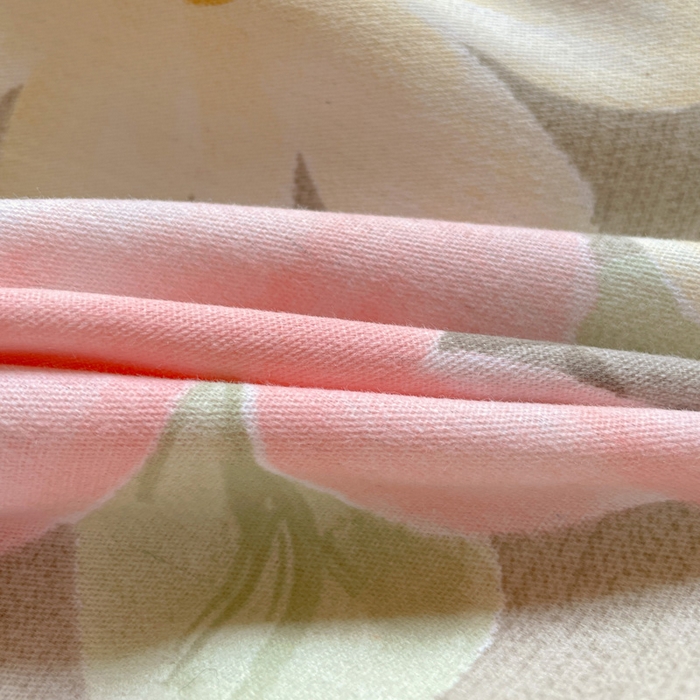 91家纺网 家纺一手货源 找家纺 曲之慕 2026新款全棉纯棉加厚喷气磨毛印花四件套 花意