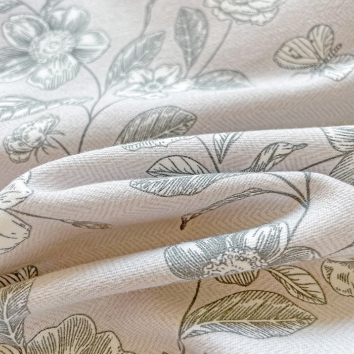 91家纺网 家纺一手货源 找家纺 曲之慕 2026新款全棉纯棉加厚喷气磨毛印花四件套 啬园