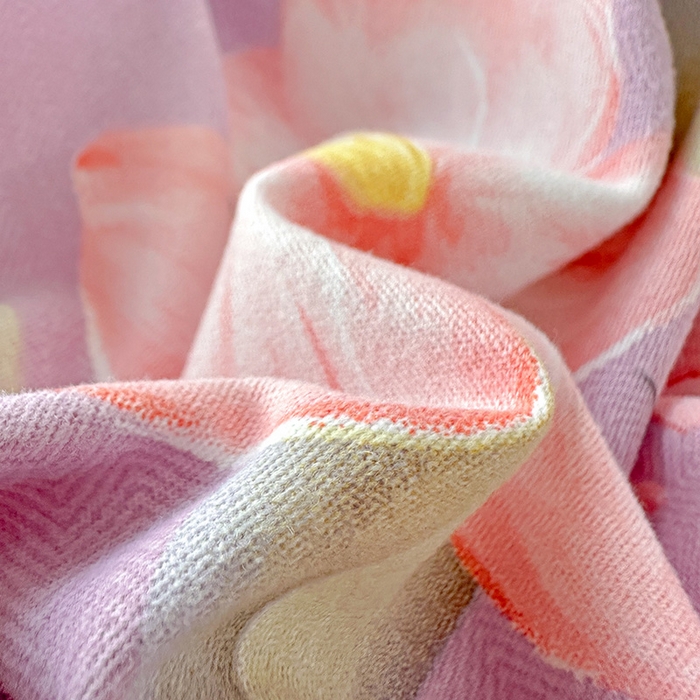 91家纺网 家纺一手货源 找家纺 曲之慕 2026新款全棉纯棉加厚喷气磨毛印花四件套 紫韵