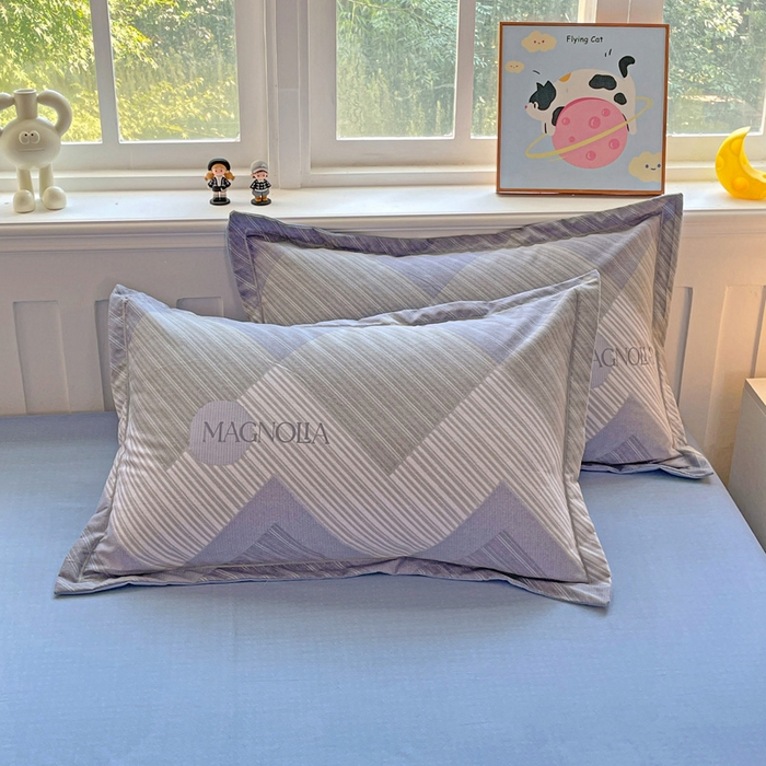 91家纺网 家纺一手货源 找家纺 曲之慕 2026新款全棉纯棉加厚喷气磨毛印花四件套 费洛斯