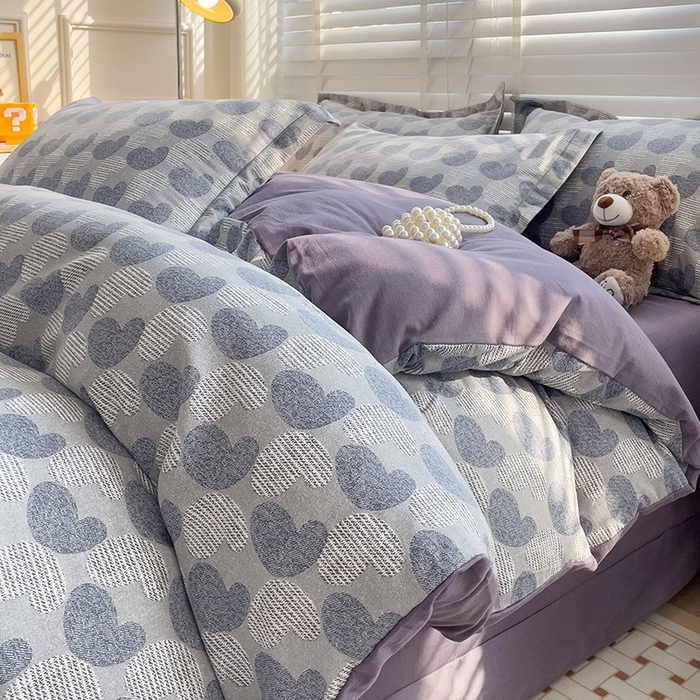 91家纺网 家纺一手货源 找家纺 （总）曲之慕 2026新款全棉纯棉加厚喷气磨毛印花四件套