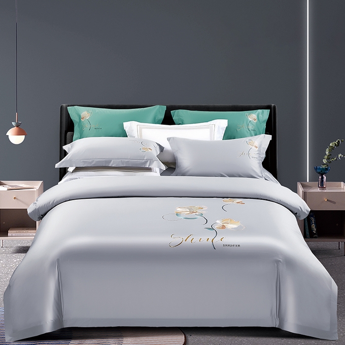 91家纺网 家纺一手货源 找家纺 （总）浩情国际婚庆供货中心 2026新品-100支全棉长绒棉磨毛高端刺绣系列四件套