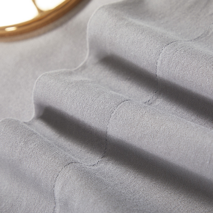 91家纺网 家纺一手货源 找家纺 浩情国际婚庆供货中心 2026新品-100支全棉长绒棉磨毛高端刺绣系列四件套 山水情-浅灰