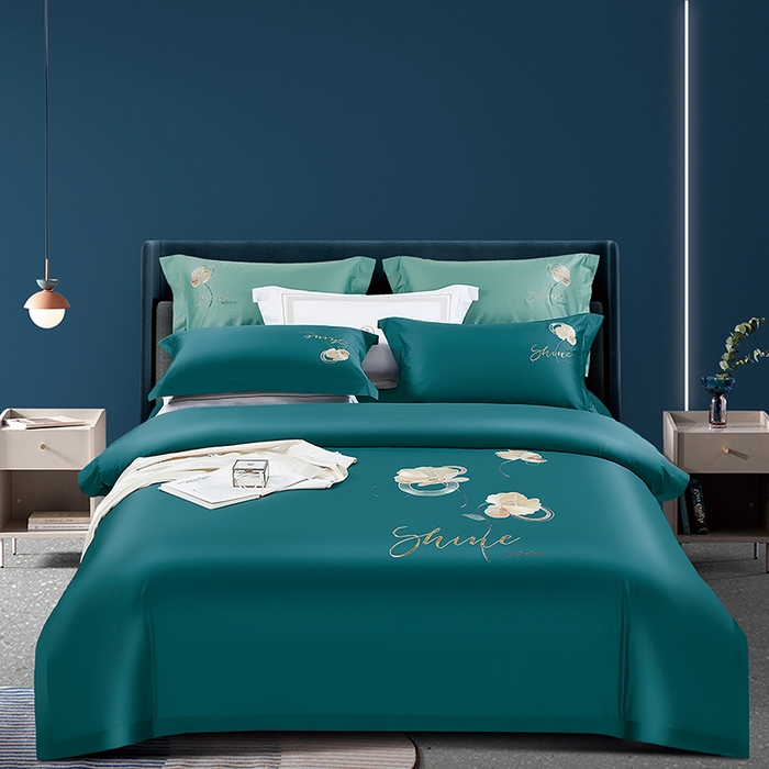 91家纺网 家纺一手货源 找家纺 （总）浩情国际婚庆供货中心 2026新品-100支全棉长绒棉磨毛高端刺绣系列四件套