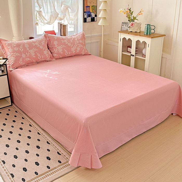 91家纺网 家纺一手货源 找家纺 曲之慕 2026新款全棉纯棉加厚喷气磨毛印花四件套 绮梦