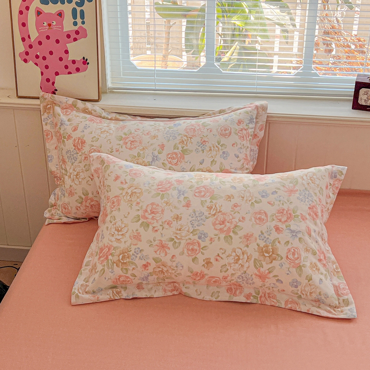 91家纺网 家纺一手货源 找家纺 曲之慕 2026新款全棉纯棉加厚喷气磨毛印花四件套 幽梦玉