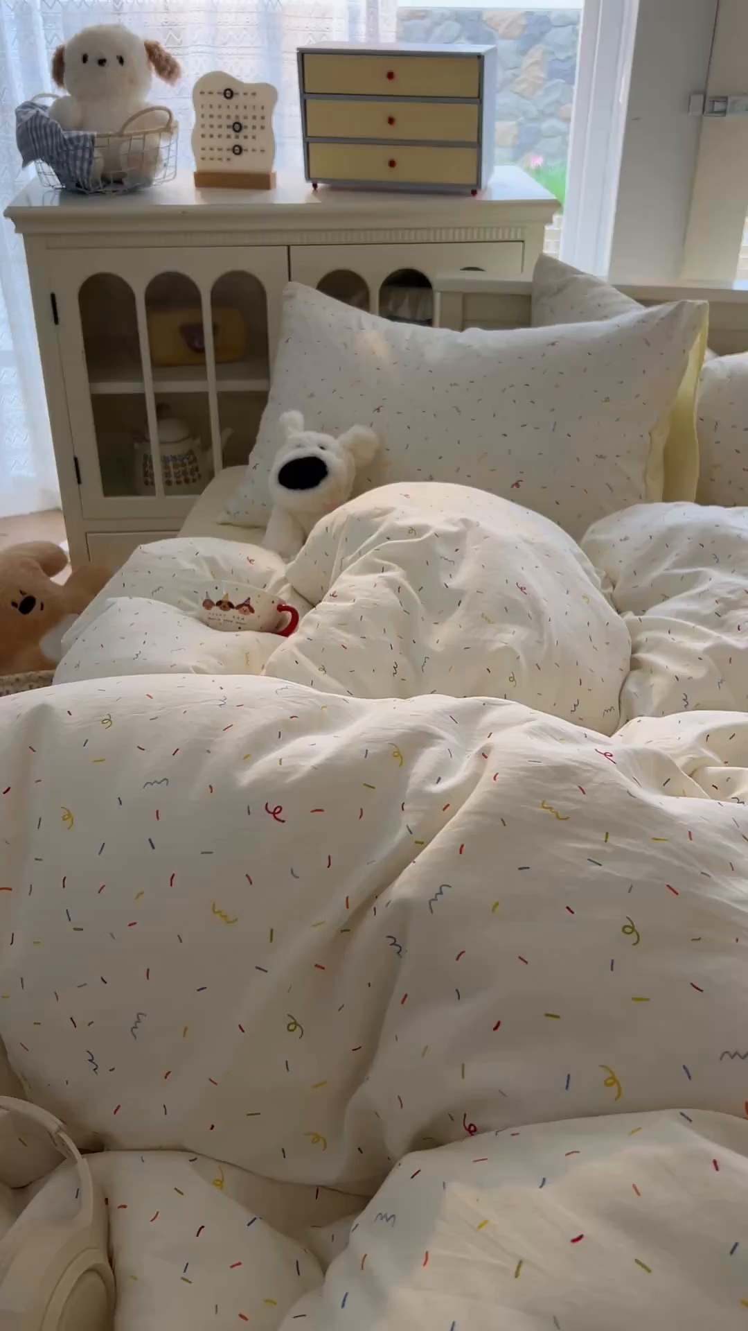 91家纺网 家纺一手货源 找家纺 （总）冕悠家纺 2026新款超柔软105克卡通水洗棉四件套 提供买家秀