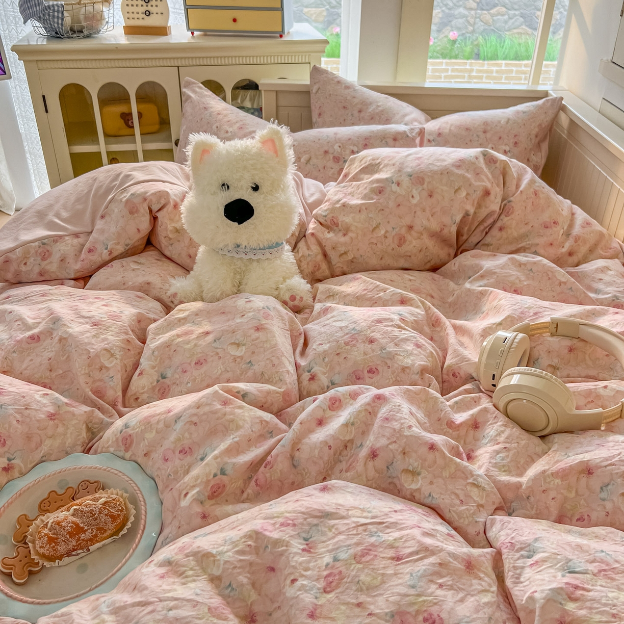 91家纺网 家纺一手货源 找家纺 冕悠家纺 2026新款超柔软105克卡通水洗棉四件套 提供买家秀 留香