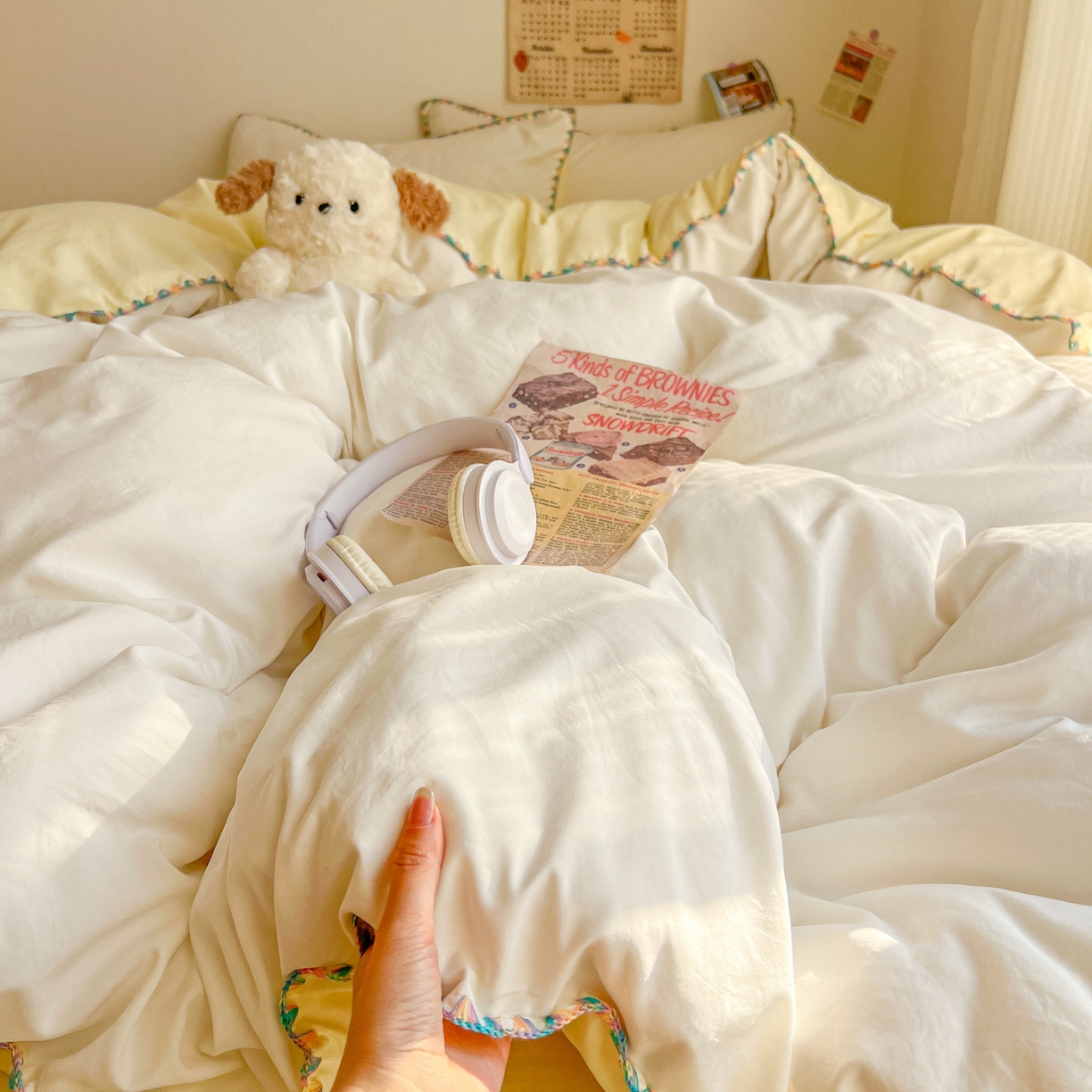 91家纺网 家纺一手货源 找家纺 （总）冕悠家纺 2025新款A类七彩贝壳边水洗棉四件套-加微信提供买家秀2