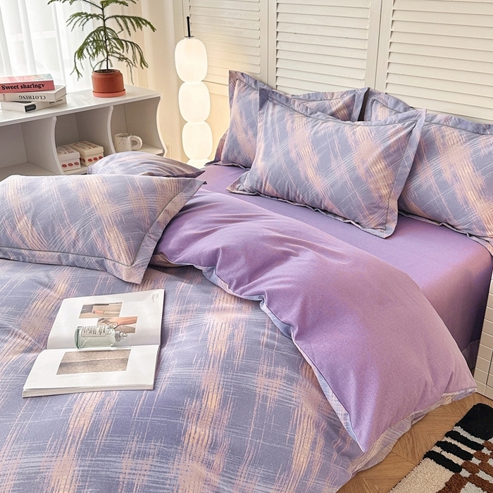 91家纺网 家纺一手货源 找家纺 （总）简约家纺 2025新款全棉磨毛印花单品床单