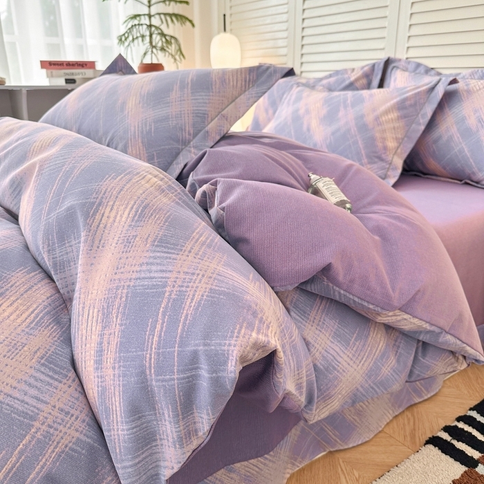 91家纺网 家纺一手货源 找家纺 （总）简约家纺 2025新款全棉磨毛印花单品床单