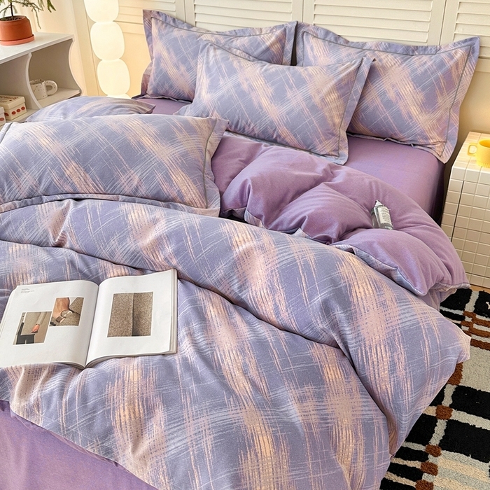 91家纺网 家纺一手货源 找家纺 （总）简约家纺 2025新款全棉磨毛印花单品床单