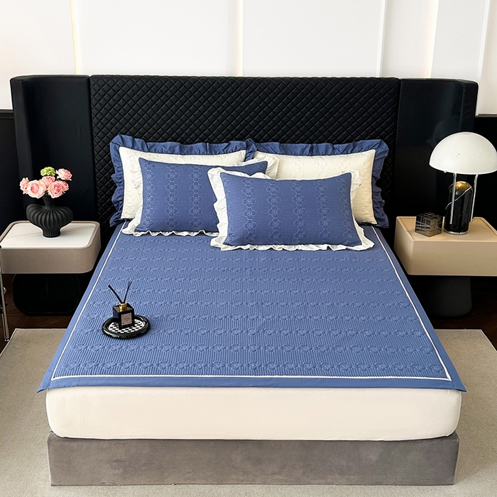 91家纺网 家纺一手货源 找家纺 （总）紫碧螺家纺 2025新款全棉高精水洗棉床盖床笠系列