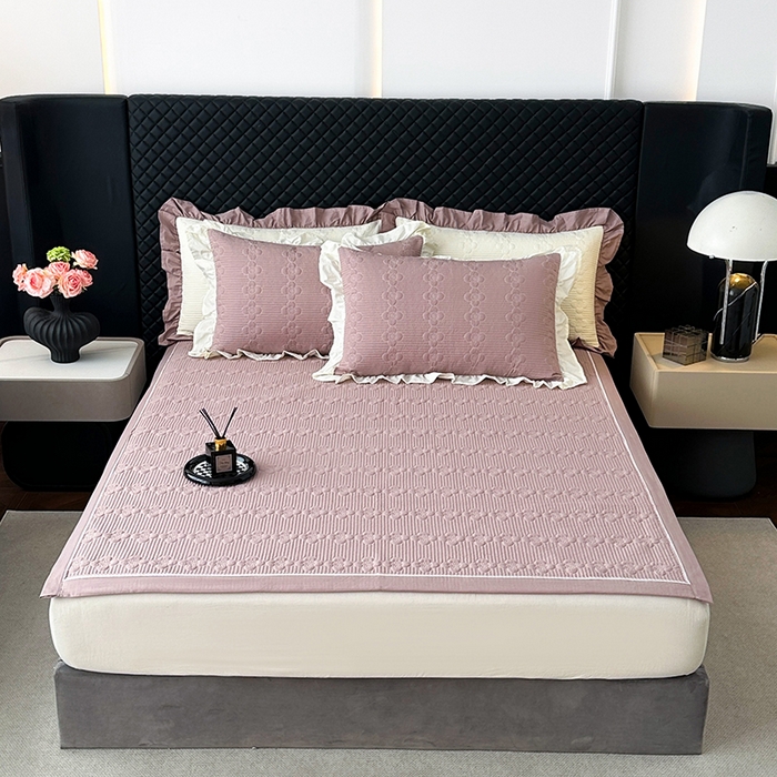 91家纺网 家纺一手货源 找家纺 （总）紫碧螺家纺 2025新款全棉高精水洗棉床盖床笠系列