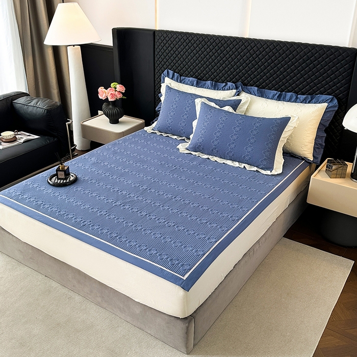 91家纺网 家纺一手货源 找家纺 （总）紫碧螺家纺 2025新款全棉高精水洗棉床盖床笠系列