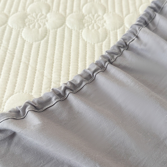 91家纺网 家纺一手货源 找家纺 紫碧螺家纺 2025新款全棉高精水洗棉床盖床笠系列 奶昔