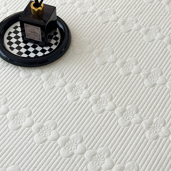 91家纺网 家纺一手货源 找家纺 紫碧螺家纺 2025新款全棉高精水洗棉床盖床笠系列 奶昔