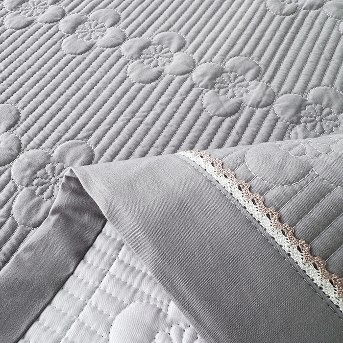 91家纺网 家纺一手货源 找家纺 紫碧螺家纺 2025新款全棉高精水洗棉床盖床笠系列 蔚蓝