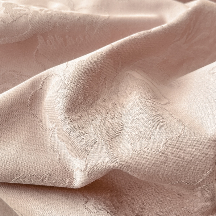 91家纺网 家纺一手货源 找家纺 禾时 2025新款全棉加厚立体提花加绒四件套 兰亭-藕粉色（加绒款）