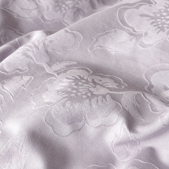 91家纺网 家纺一手货源 找家纺 禾时 2025新款全棉加厚立体提花加绒四件套 兰亭-淡雅紫（加绒款）