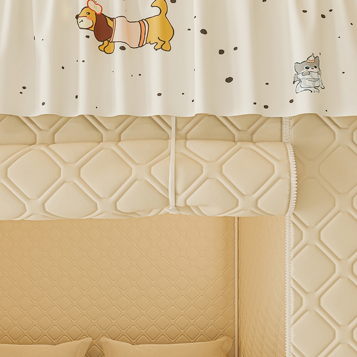 91家纺网 家纺一手货源 找家纺 （总）梦之宝蚊帐 2025新款卡通花边夹棉防风一体式系列蚊帐