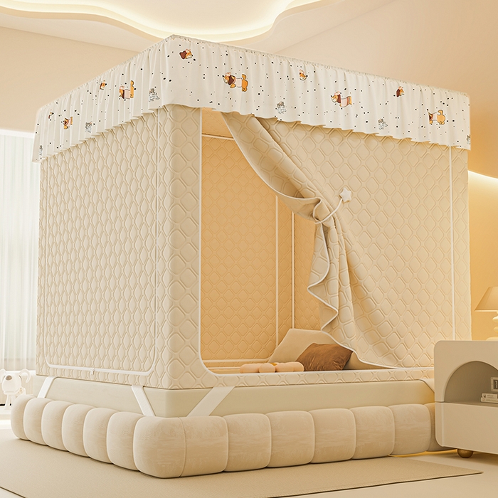 （总）梦之宝蚊帐 2025新款卡通花边夹棉防风一体式系列蚊帐