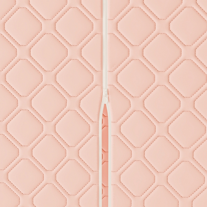 91家纺网 家纺一手货源 找家纺 梦之宝蚊帐 2025新款卡通花边夹棉防风一体式系列蚊帐 兔兔