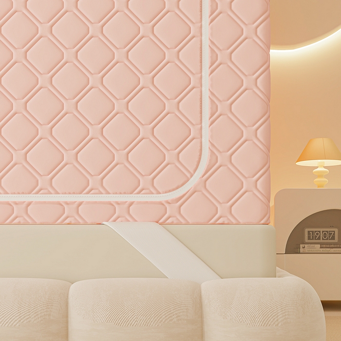 91家纺网 家纺一手货源 找家纺 梦之宝蚊帐 2025新款卡通花边夹棉防风一体式系列蚊帐 兔兔