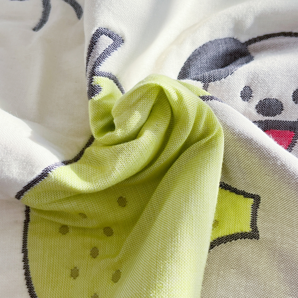 91家纺网 家纺一手货源 找家纺 美宜家 2026新款全棉细纱加厚萌系治愈风枕巾 童趣一只