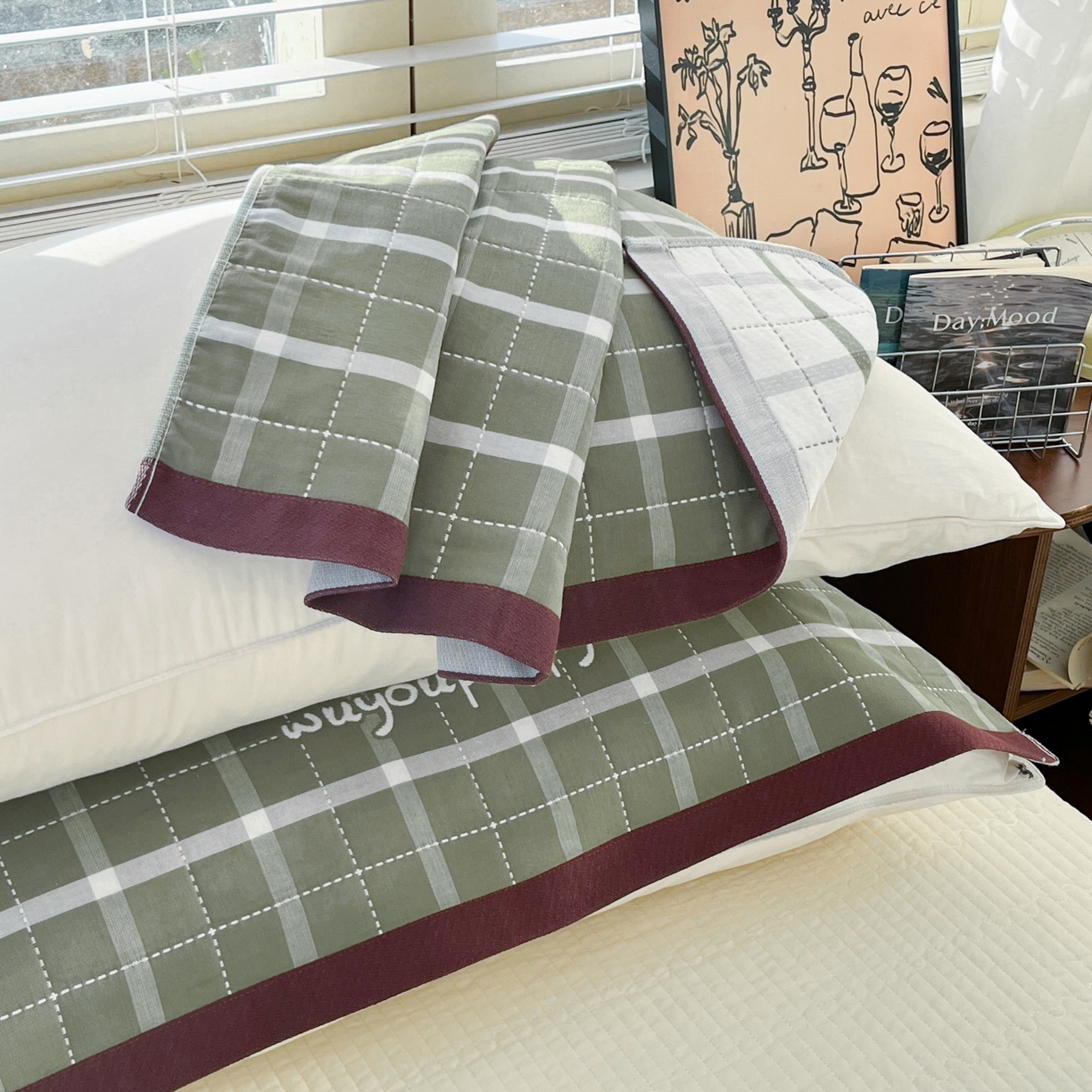 91家纺网 家纺一手货源 找家纺 美宜家 2026新款全棉细纱加厚萌系治愈风枕巾 小暖狗一只