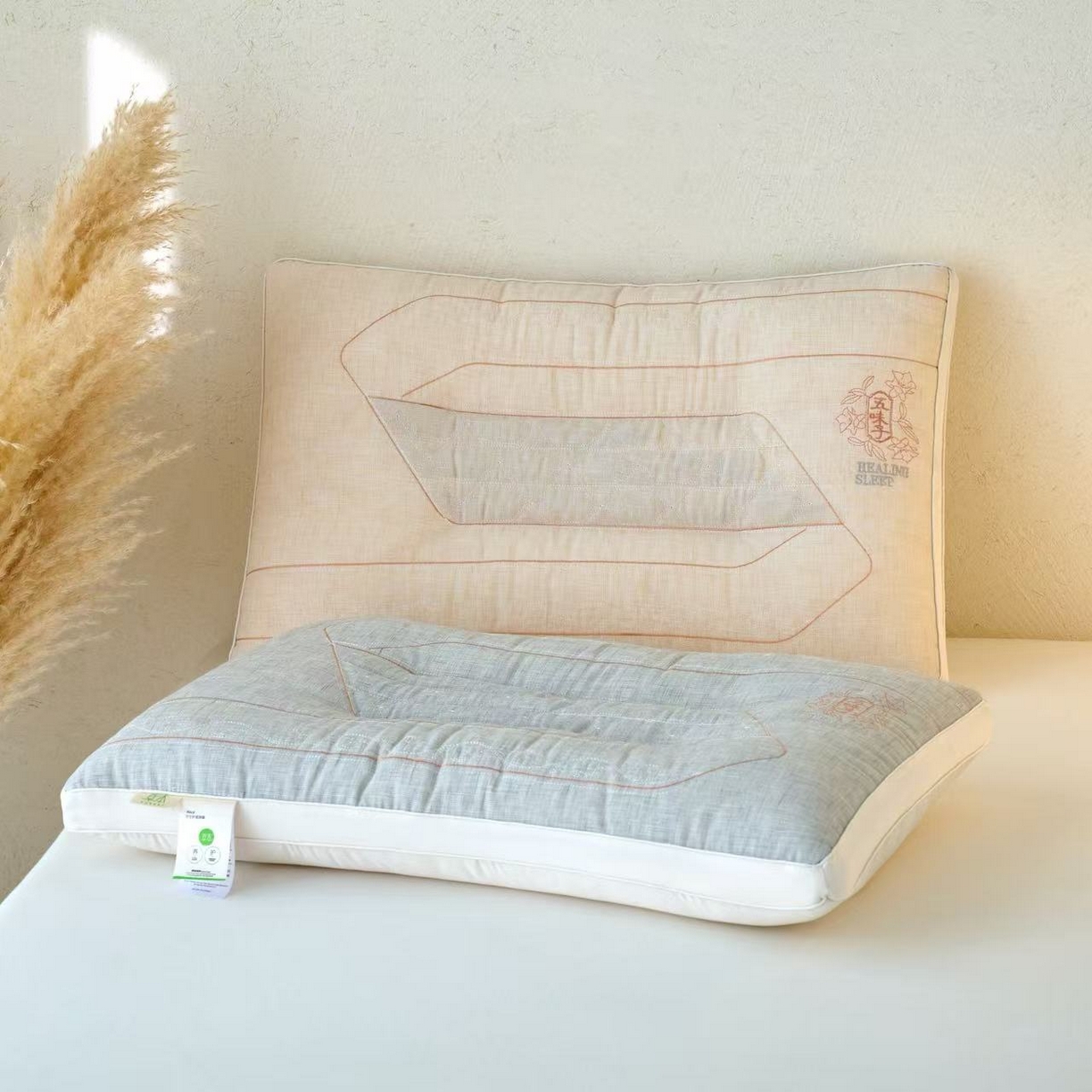 91家纺网 家纺一手货源 找家纺 （总）帝诺妮枕芯坊 2025新款亲肤决明子枕 枕头枕芯