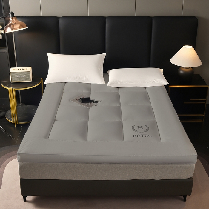 啊雅家居 2026新款立体斜纹酒店软床垫 灰色