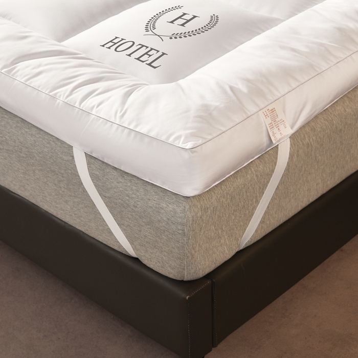 91家纺网 家纺一手货源 找家纺 啊雅家居 2026新款立体斜纹酒店软床垫 白色