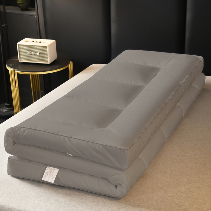 91家纺网 家纺一手货源 找家纺 啊雅家居 2026新款立体斜纹酒店软床垫 灰色