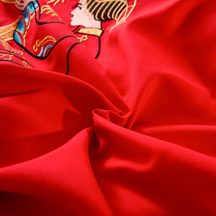 91家纺网 家纺一手货源 找家纺 啊雅家居 2026新款结婚大红套装被芯床垫枕芯大豆棉 新婚被芯