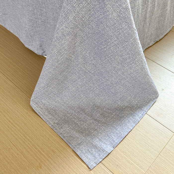 91家纺网 家纺一手货源 找家纺 爱彼家纺 2025四季款亲水洗麻亚麻皱皱纱四件套-纽扣款-提供买家秀 花语兰