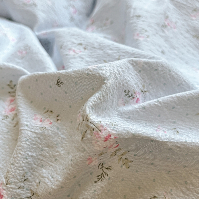 91家纺网 家纺一手货源 找家纺 爱彼家纺 2025四季款亲水洗麻亚麻皱皱纱四件套-纽扣款-提供买家秀 蓝雾漫枝